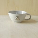 Teddyカフェオレマグ（白おすわり）の画像