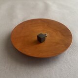 陶のひとつぶピアス（しかく/black)の画像