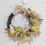 イースターうさぎの春リース