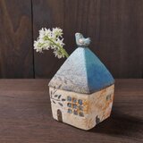 小鳥と青色のおうち no.33の画像