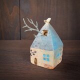 小鳥と青色のおうち no.34の画像