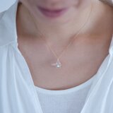 チェーンが選べる　moonアロマネックレスの画像