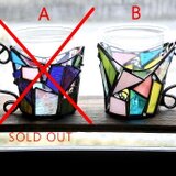 一点物 ！今回はこちら！早い者勝ち！キャンプをオシャレに -ステンドグラス紙コップホルダー - キャンドルやプランターの画像