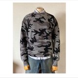 迷彩柄プリント　コットンセーター【ユニセックス】
