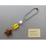 アンカーと星のバッグチャーム（イエローアンカー）の画像