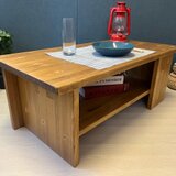 【送料無料】 ローテーブル 木組棚付き 90cm 45cm パイン エボニーの画像