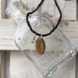 マット な シードビーズ の ネックレス /  ブラックの画像