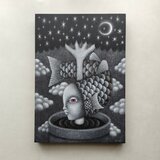 原画「星空の木」木製パネル A4の画像