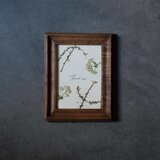 【母の日ギフトにおすすめ】押し花アートフレーム「Thank you」Greenの画像