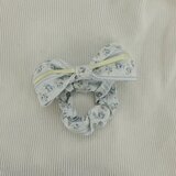 Gingham bow scrunchies
