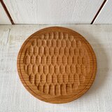 国産胡桃のパン皿aの画像