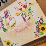花文字.色紙中サイズ(文字.お名前オーダー)1500円~の画像