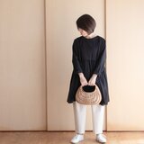 ペプラムチュニックブラウス（ブラック）の画像
