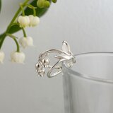 そよ風に揺れるすずらんのイヤーカフ　〜Lily of the valley〜♬　【右耳用】の画像