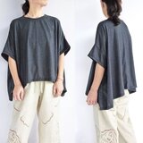 複数枚購入でお得♪　テントラインTシャツ（杢グレー）の画像