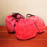 着物　絞りはまぐり巾着（小）の画像