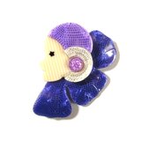 80s France 「Lea Stein」 Celluloid Corolle Lady Vintage Broochの画像