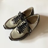サイズ23.5〜24cm レディーススニーカー【1点物】｜おしゃれな抜け感・異素材ミックス・個性派カジュアルの画像