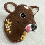 ジャージー牛の壁飾り