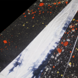 正絹　角帯　リバーシブル　染帯