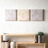 アートパネル オブジェ FADE 20×20cm 3枚セット Beige Gray 店舗装飾 廊下 寝室 リビング 客室の画像