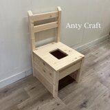 自宅で温活！桧のよもぎ蒸し椅子 （色変更可能）N/N 完成品の画像