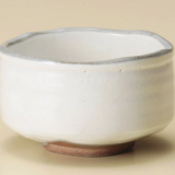 ◆新品◆【ギフト】 加藤五陶兵衛造 美濃焼 粉引抹茶茶碗 【紙箱】 ​1個のサイズ： 径12×7.2cm 500ccの画像