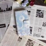 iPhoneスタンダード手帳型スマホケース （カメラ穴あり/はめ込みタイプ）【ブルーフラワー（ネモフィラ）】の画像