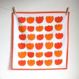 「 tulip（ red & orange ）」ハンカチの画像