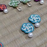組紐花飾りアクセサリーの画像