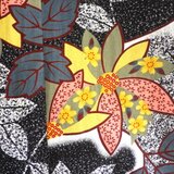 爽やか浴衣のブラウス　レトロで可愛いお花Ｂ1の画像