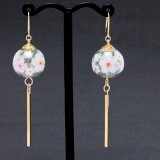 風鈴~桜~(641) ピアス/イヤリング/ノンホールピアス/樹脂ピアスの画像