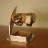 腕時計スタンド　丸パイプ2本掛け腕時計スタンド　男性用のコピーの画像