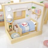 手のひらのベッドルーム　ミニチュアの画像
