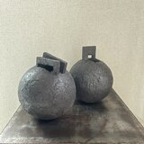 オブジェ　(花器)　黒釉 No.3、4の画像