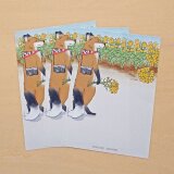 きつねのスマリくん　ご当地メモ紙　金沢菜の花の画像