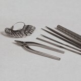 *オーダー品 <sv950> 鎚目模様のシルバーネックレスの画像
