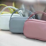 スモーキーPINK・２WAY機能ポシェットLサイズ◎内装キーホルダー付き：ポケット機能充実しています★の画像