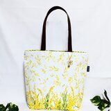 揺れるミモザの花 肩掛けトートバックの画像