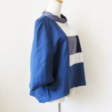 涼やかな綿麻トップス 一点ものの画像