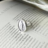 [フランス奇跡のメダイ] Bezel ring - silver*SVの画像