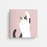 cat playing丨手のひらサイズの正方形ミニノート丨日本猫シリーズの画像