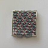 コンパクトミラー☆ビーズ織の画像