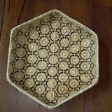 花六ツ目編みザル盆（台座付き）の画像