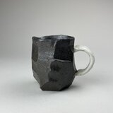 灰釉　面取りマグ大　No.5の画像