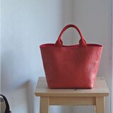 レザーミニトート　レッドの画像