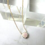 八角jewel cut necklace　（オーキッドカラー＋グレイ）のコピーの画像