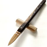 竹ペン　木軸は黒柿の画像