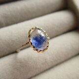 Ｋ18YG・WG Dumortierite in quartz Ring　2の画像