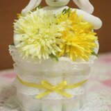 おむつケーキ【１段・イエロー】
